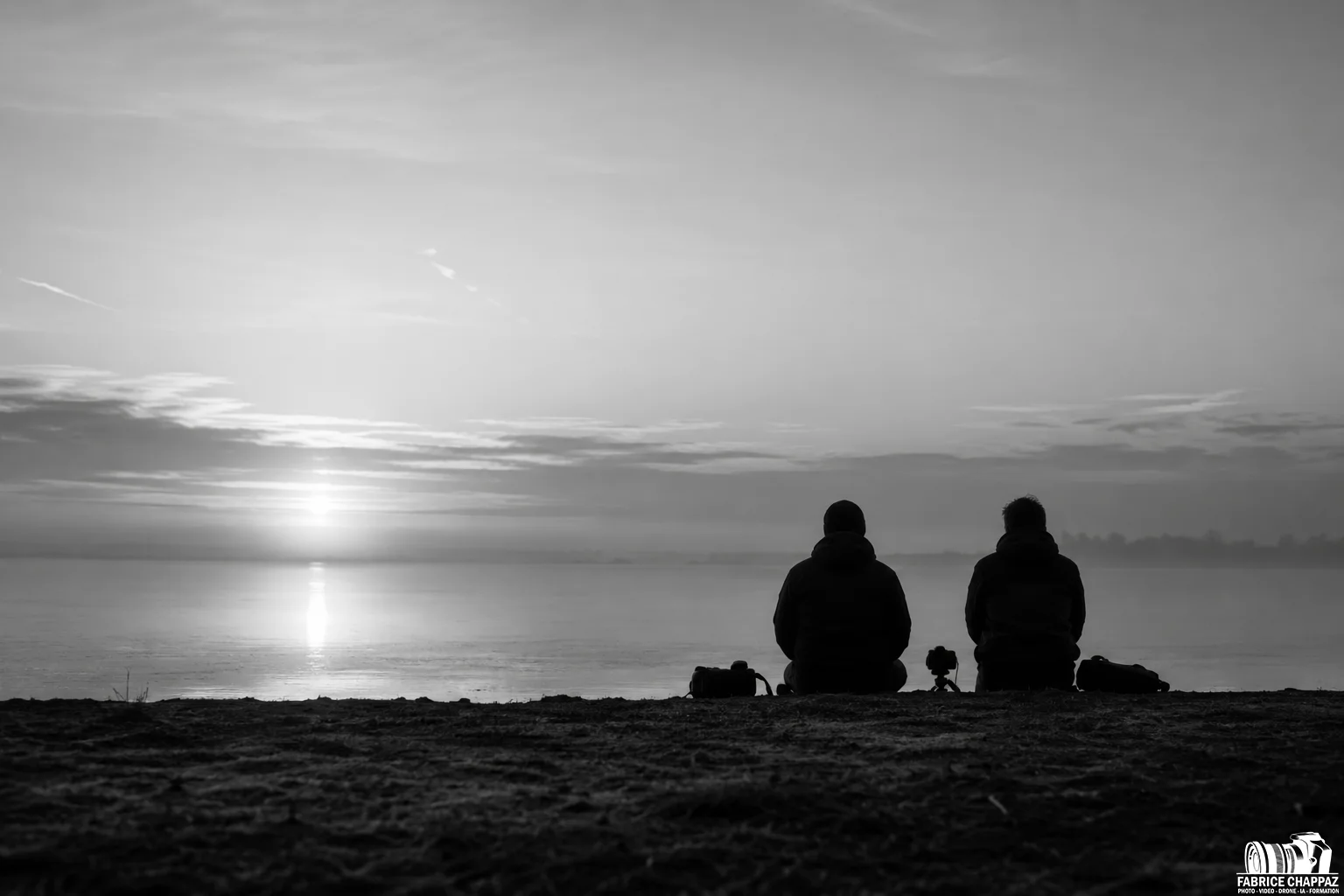 Noir et blanc contre jour