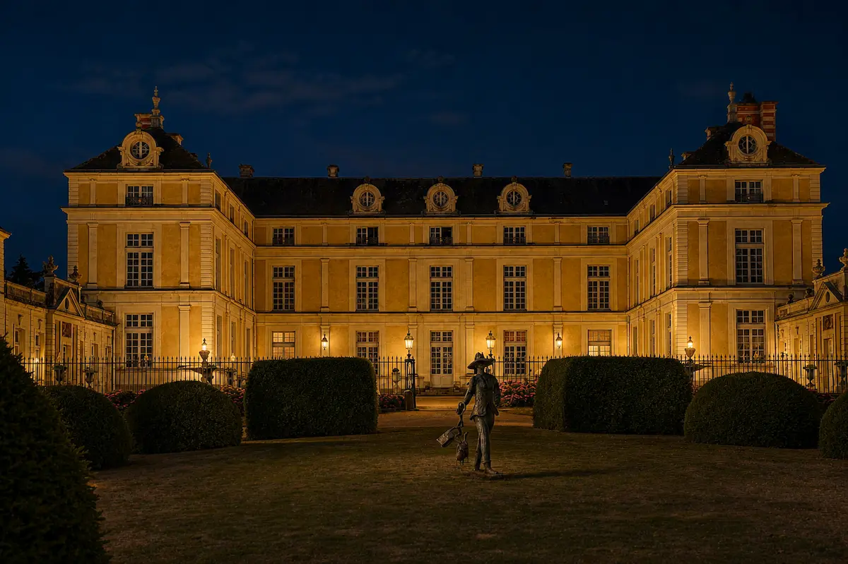 Manoir photographiée de nuit en Vendée
